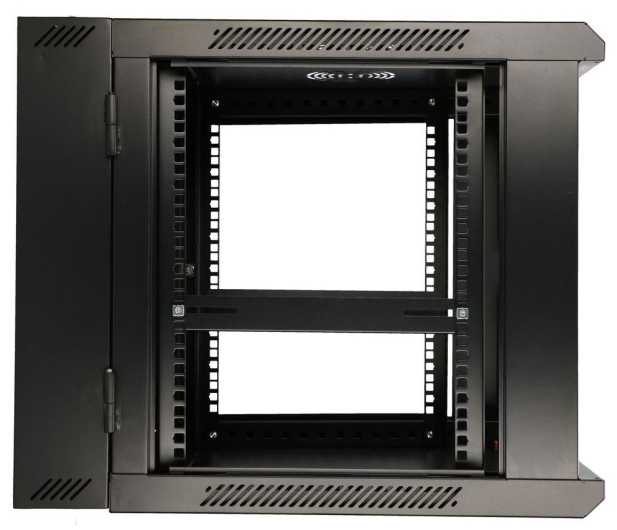ExtraLink Wisząca 19" 12U 600x600mm dwusekcyjna (czarna) - 489409 - zdjęcie 6